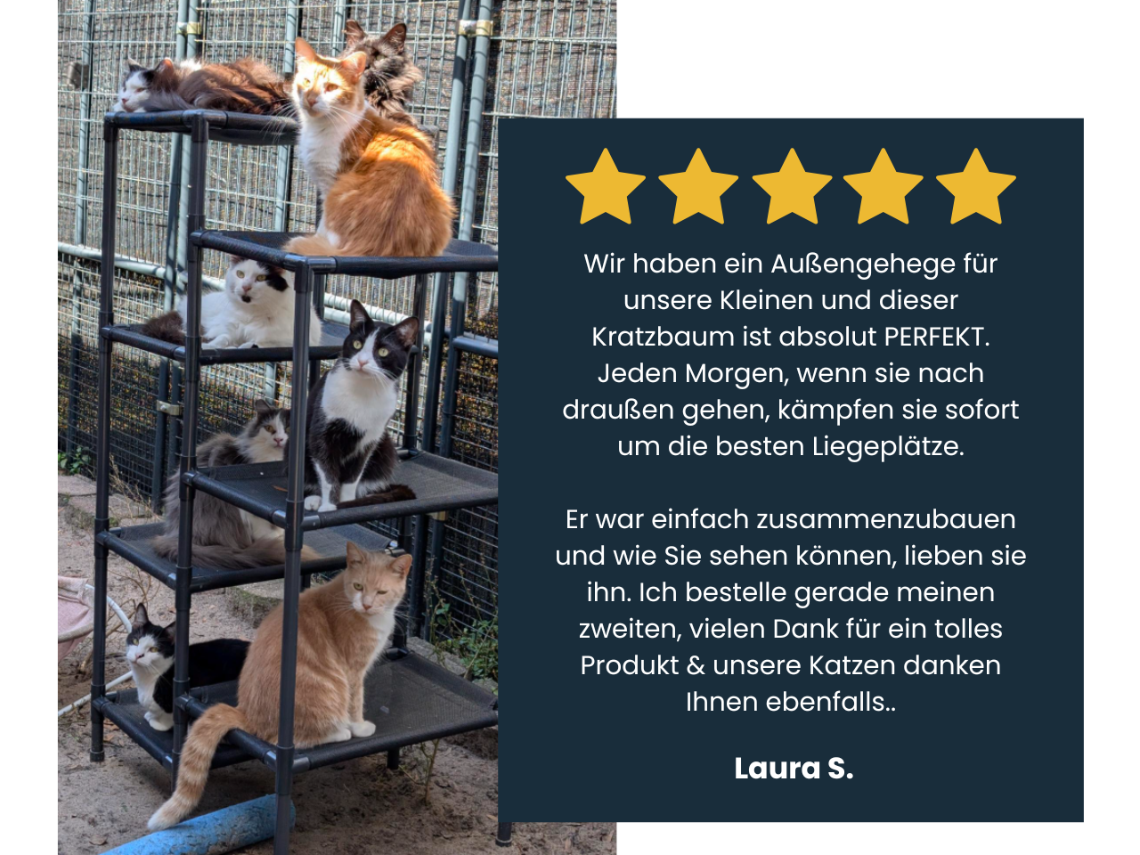 Katzekletterturm - 7 Ebenen