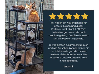 Katzekletterturm - 7 Ebenen